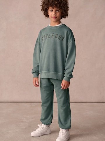 Superdry - Fato de jogging em verde: frente
