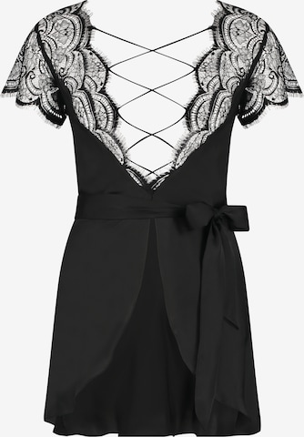 Hunkemöller Dressing Gown in Black: front