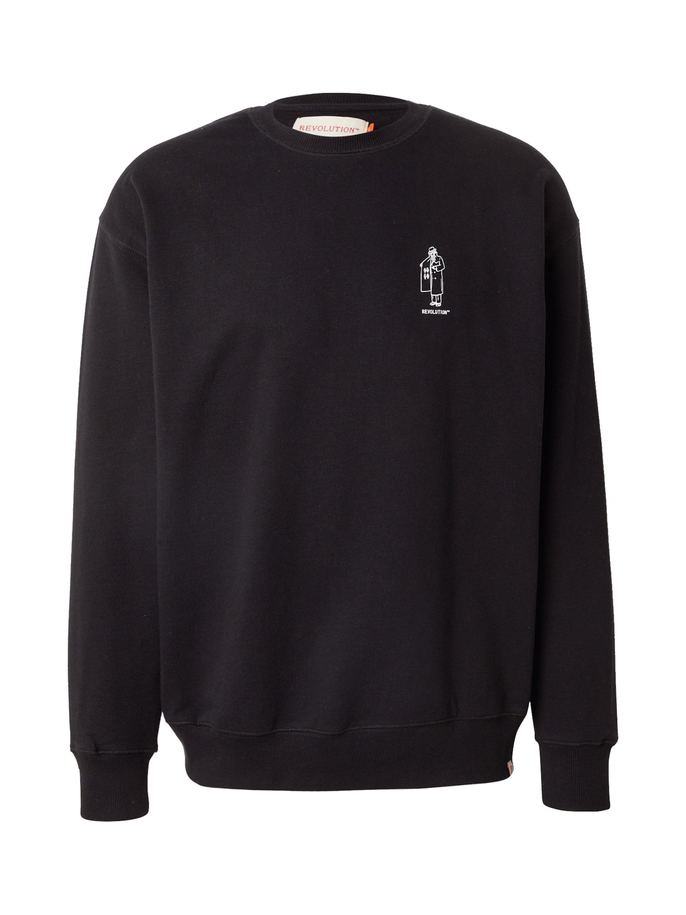 Revolution Sweatshirt in Zwart: voorkant