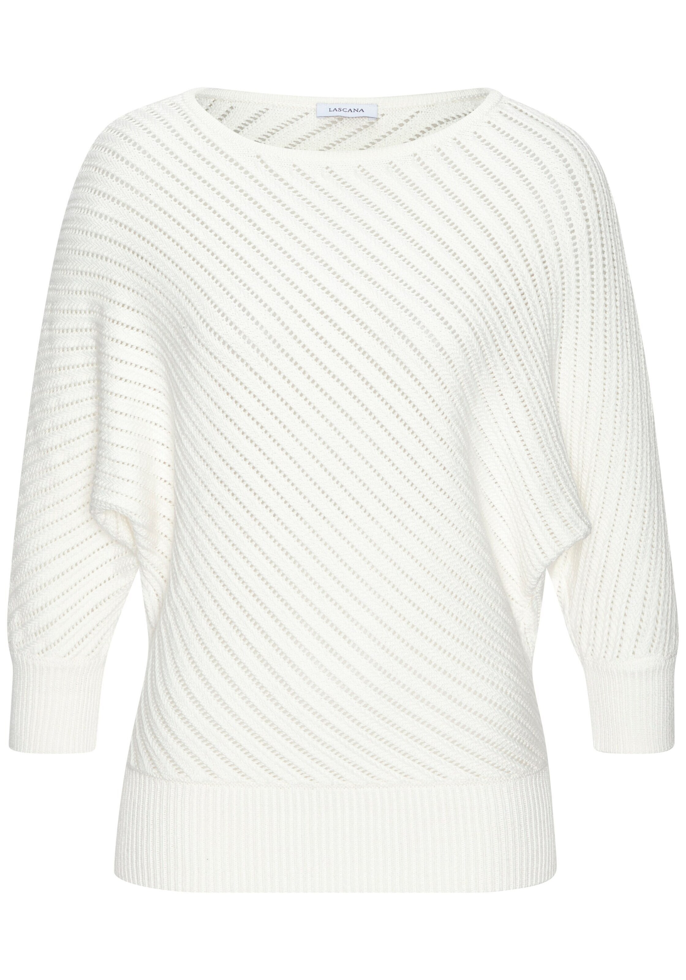 LASCANA Pullover in Beige: Vorderseite