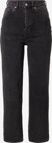 Monki Regular Jeans in Zwart: voorkant