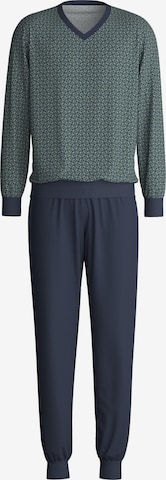 CALIDA Long Pajamas 'Cotton Special' in Grey: front