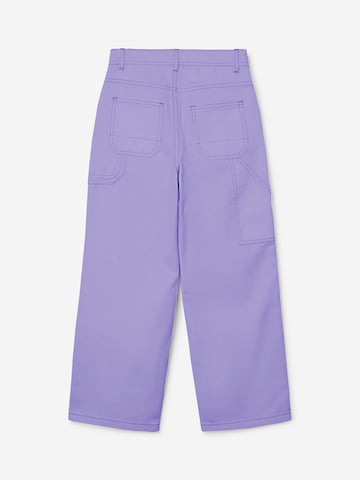 NAME IT Wide leg Trousers 'ROSE' in Purple