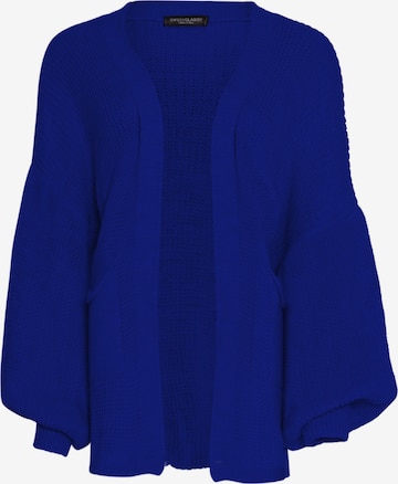 SASSYCLASSY - Casaco de malha oversized em azul: frente