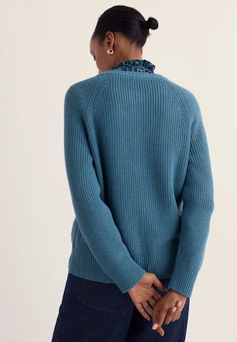 Seasalt Cornwall Gebreid vest 'Potters Meadow' in Blauw