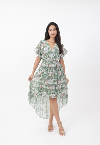 Robe Elara en vert : devant