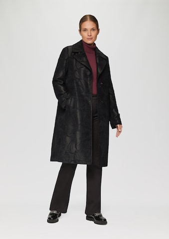 s.Oliver BLACK LABEL Between-seasons coat in Black