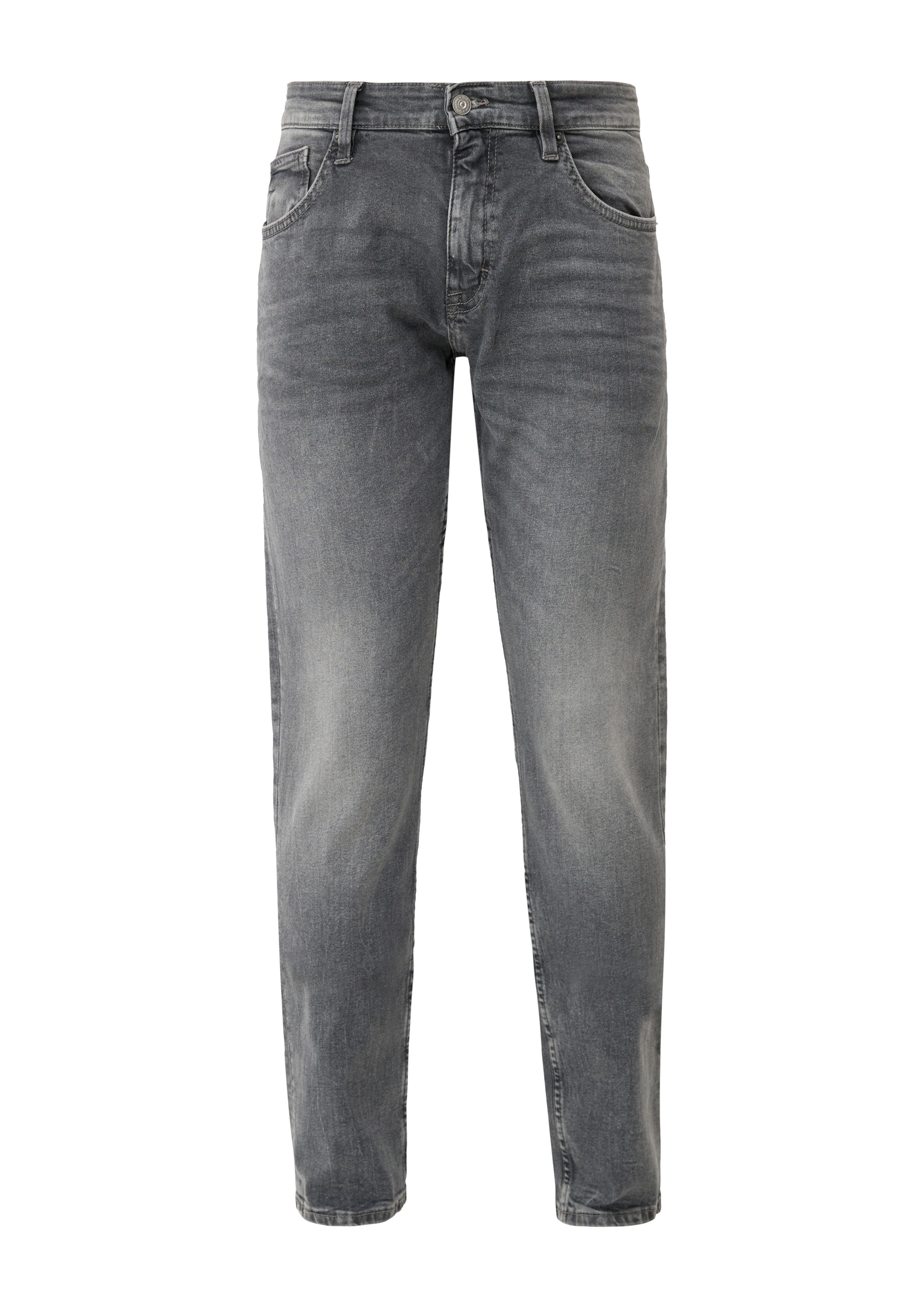 QS Slimfit Jeans in Grijs: voorkant