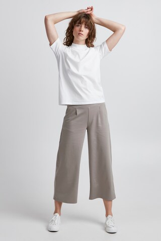 Wide Leg Pantalon à pince 'KATE' ICHI en beige