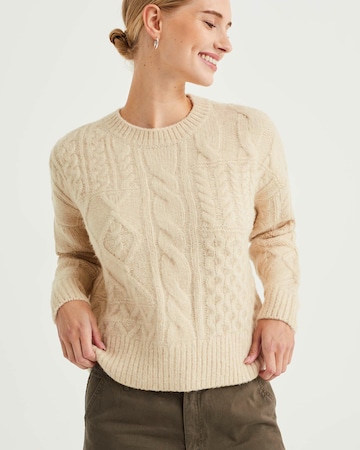 smėlio WE Fashion Megztinis: priekis