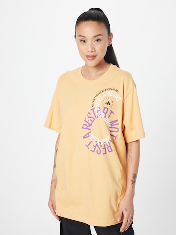 ADIDAS BY STELLA MCCARTNEY - Camiseta funcional en amarillo: frente