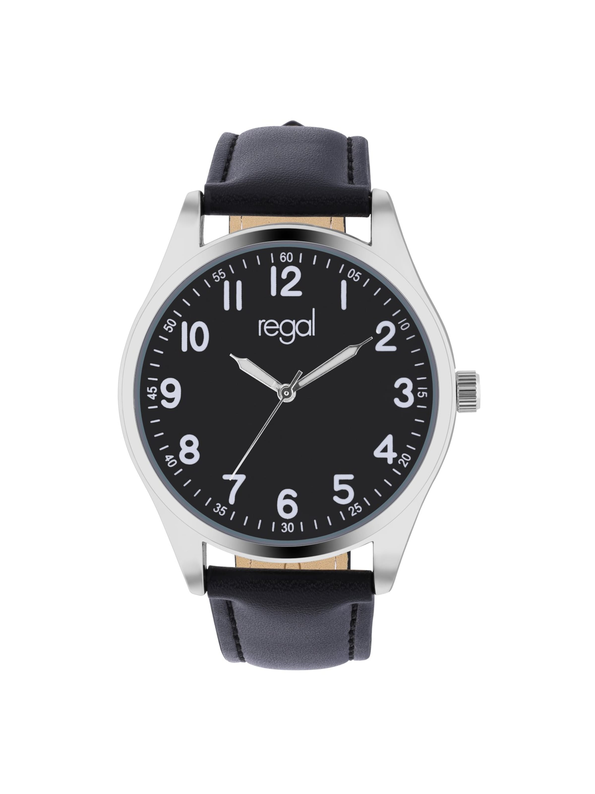 Montre à affichage analogique 'Klassisch' Lucardi en noir : devant