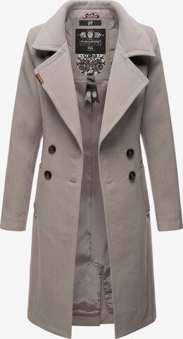 NAVAHOO Between-Seasons Coat 'Wooly' in Grey