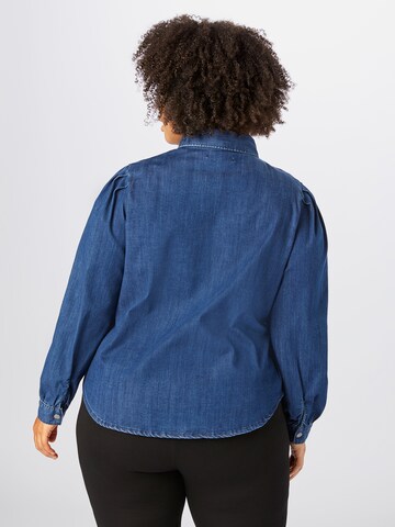 ONLY Carmakoma Blouse 'Canada' in Blauw