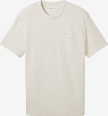 T-Shirt TOM TAILOR en blanc : devant