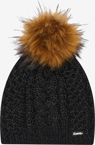Eisbär Mütze 'Afra Lux' in Schwarz: Vorderseite