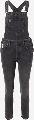 Tapered Jeans con pettorina di Superdry in nero: frontale