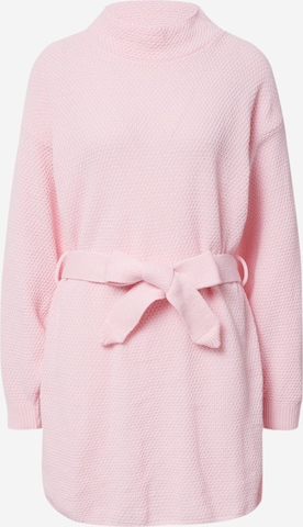 GLAMOROUS Strikkjole i pink: forside