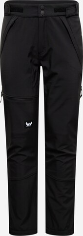 Whistler Regular Outdoor Pants 'Finnegan' in Black: front