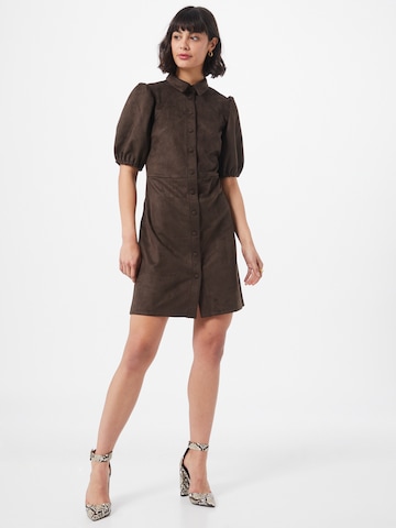 VILA Shirt Dress 'Faddy' in Brown
