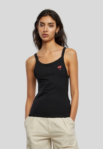 Urban Classics Top in Schwarz: Vorderseite