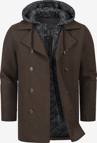Manteau mi-saison 'Cliff' INDICODE JEANS en marron : devant