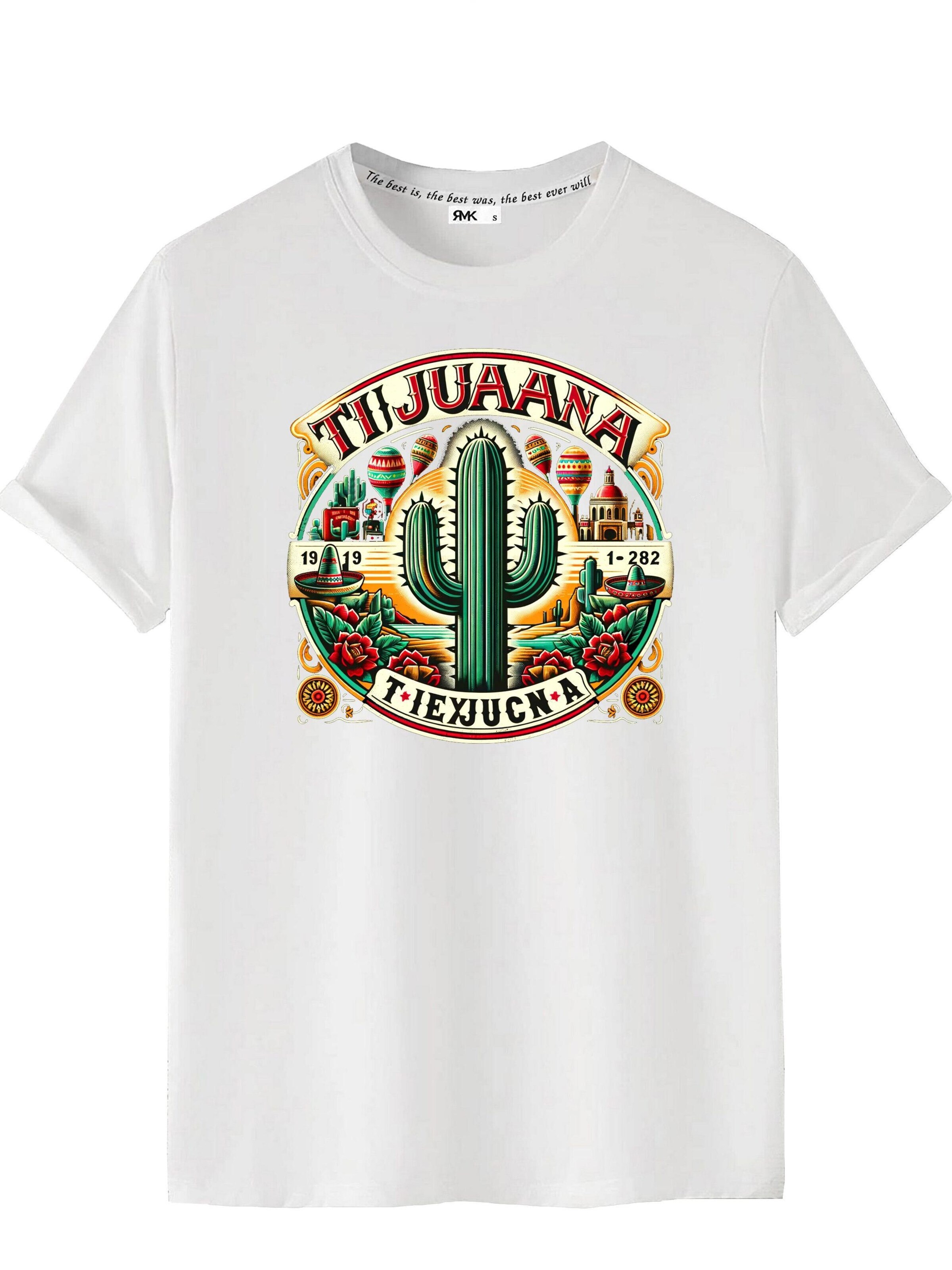 RMK Shirt 'Mexico Tijuana' in White: front
