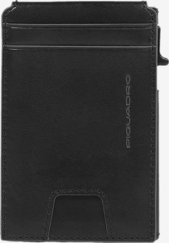 Piquadro Portemonnaie in Schwarz: Vorderseite