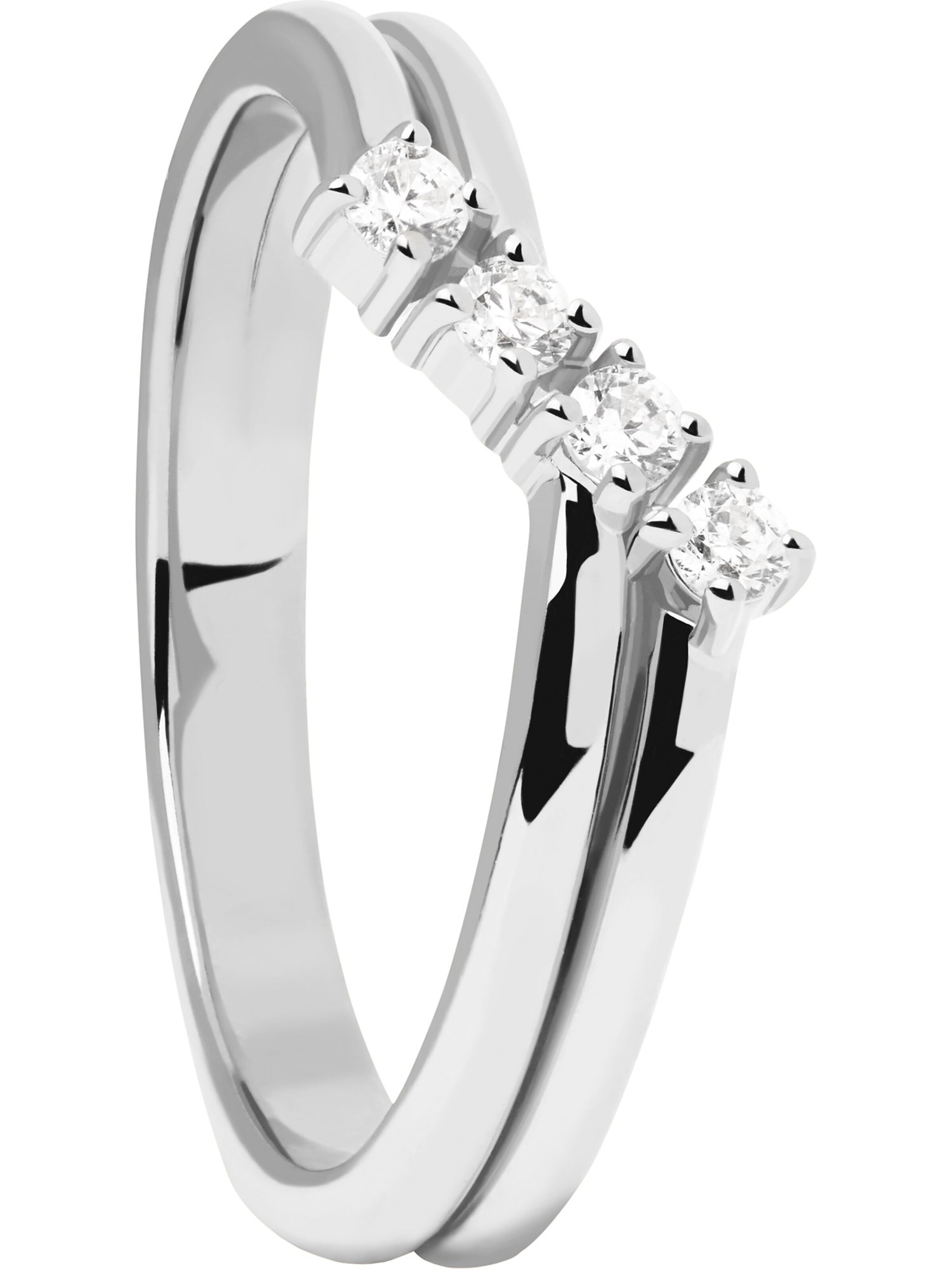 P D PAOLA Ring in Silber: Vorderseite