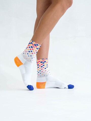 INCYLENCE Athletic Socks 'CRYSTALS' in Orange