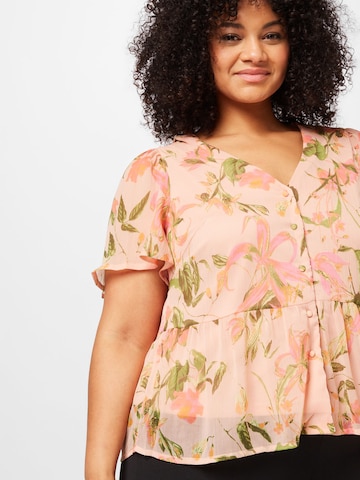 Vero Moda Curve Blus 'SMILLA' i rosa