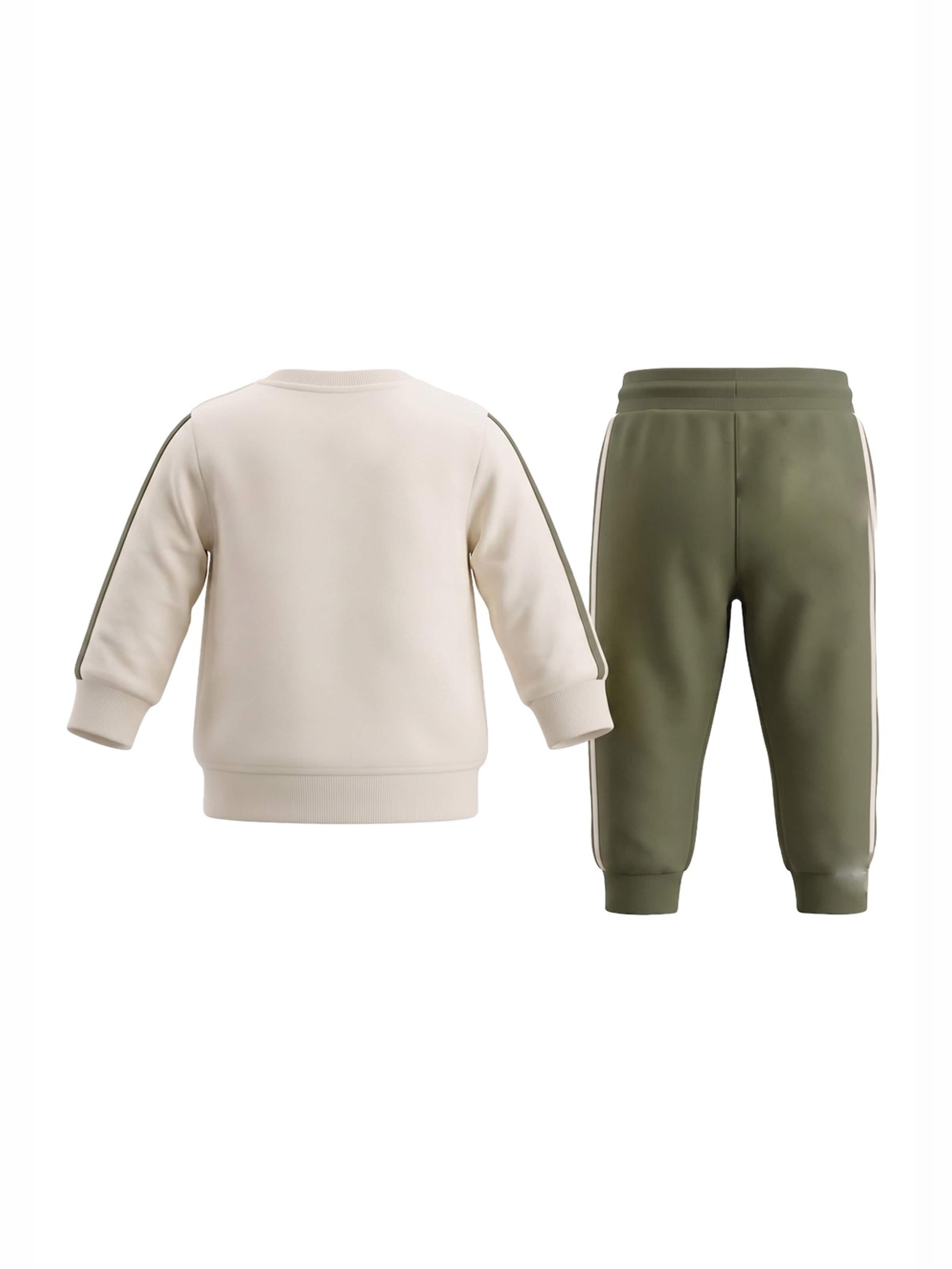 Set 'Completo felpa crema-verde per neonato' di Refrigiwear in beige