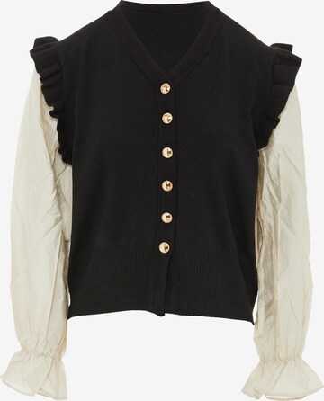 NAEMI Gebreid vest in Beige: voorkant