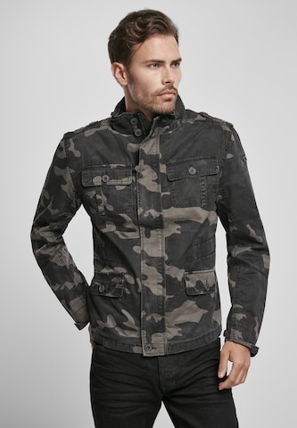 Brandit Between-Season Jacket 'Britannia' in Grey: front