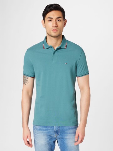 T-Shirt TOMMY HILFIGER en vert : devant