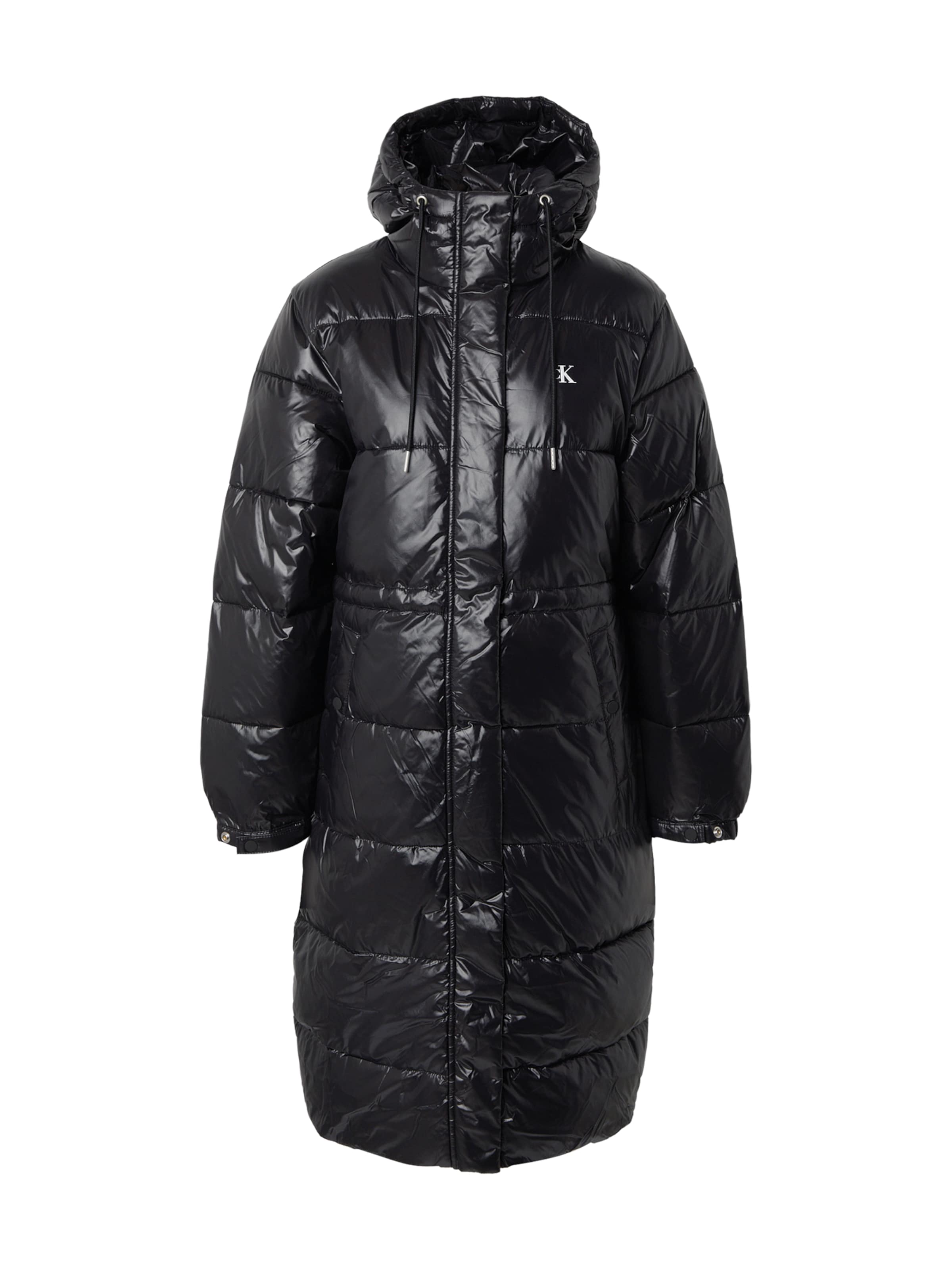 Calvin Klein Jeans Talvemantel, värv must: eest vaates