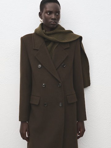 MANGO Prehoden plašč 'EYE' | zelena barva