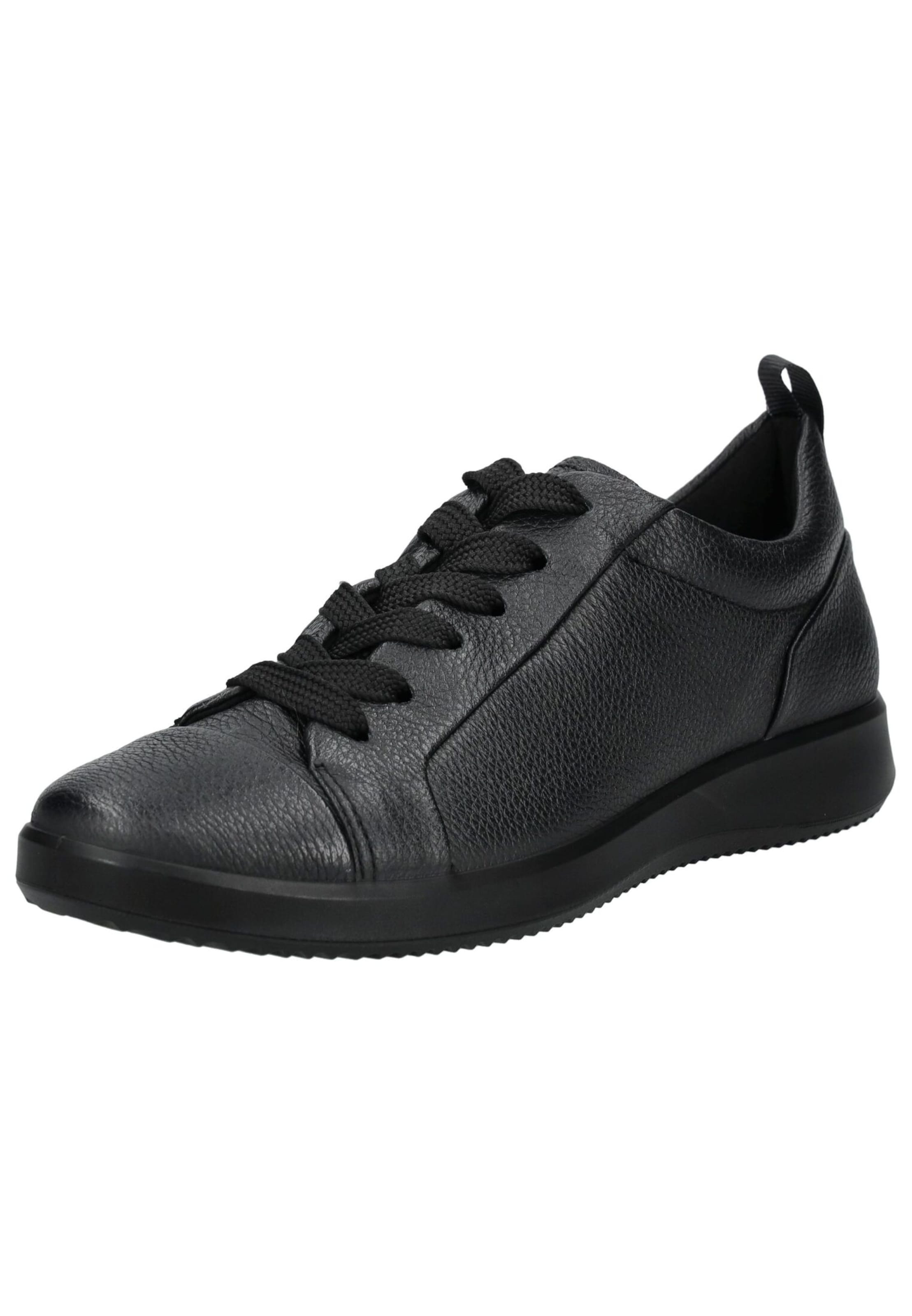 ARA Platform trainers in Black: front