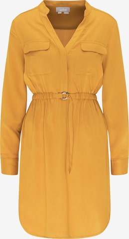 Usha Shirt Dress in Yellow: front