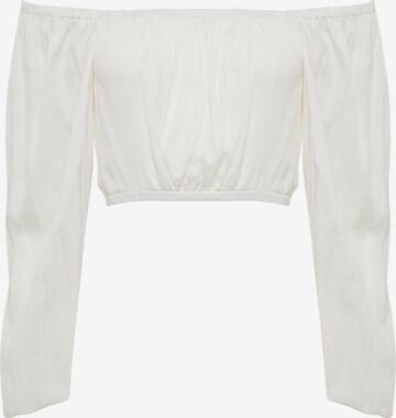 The Fated Blouse in White: front