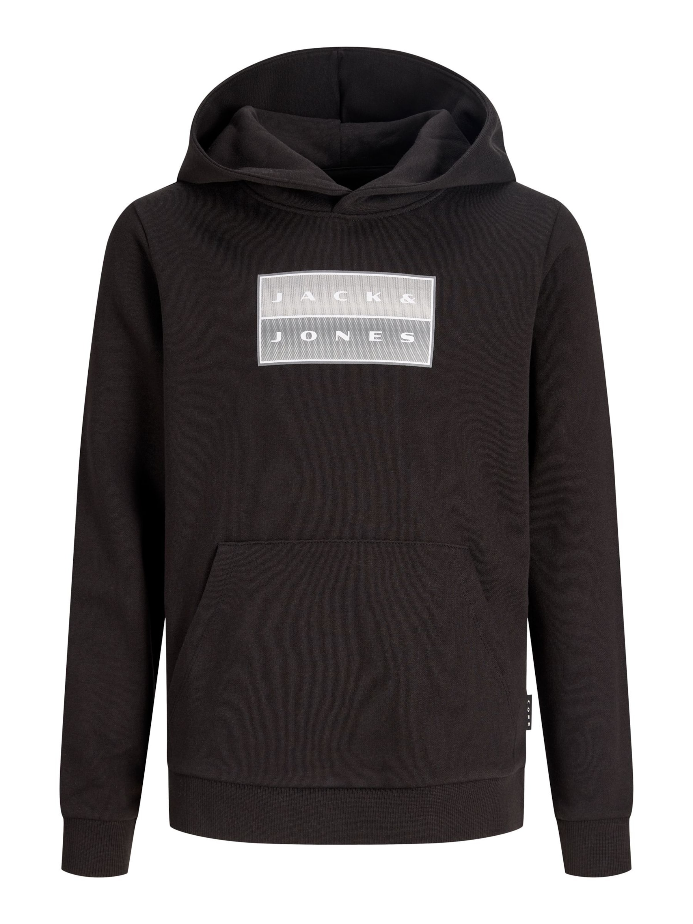 Jack & Jones Junior Sweatshirt 'JCOFusion' in Black: front