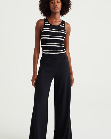 WE Fashion Wide leg Trousers in Black