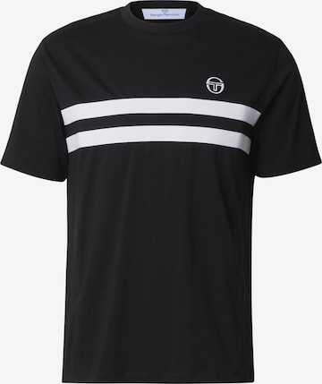 Sergio Tacchini Koszulka 'Egeo Co' w kolorze czarny: przód
