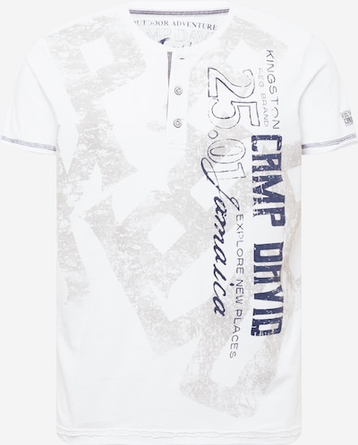 CAMP DAVID Shirt in marine blue / Grey / White, Item view