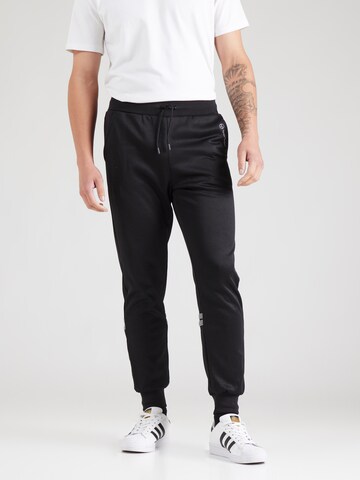 Sergio Tacchini Tapered Hose 'Blow' in Schwarz: Vorderseite