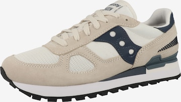 Sneaker bassa di saucony in beige: frontale