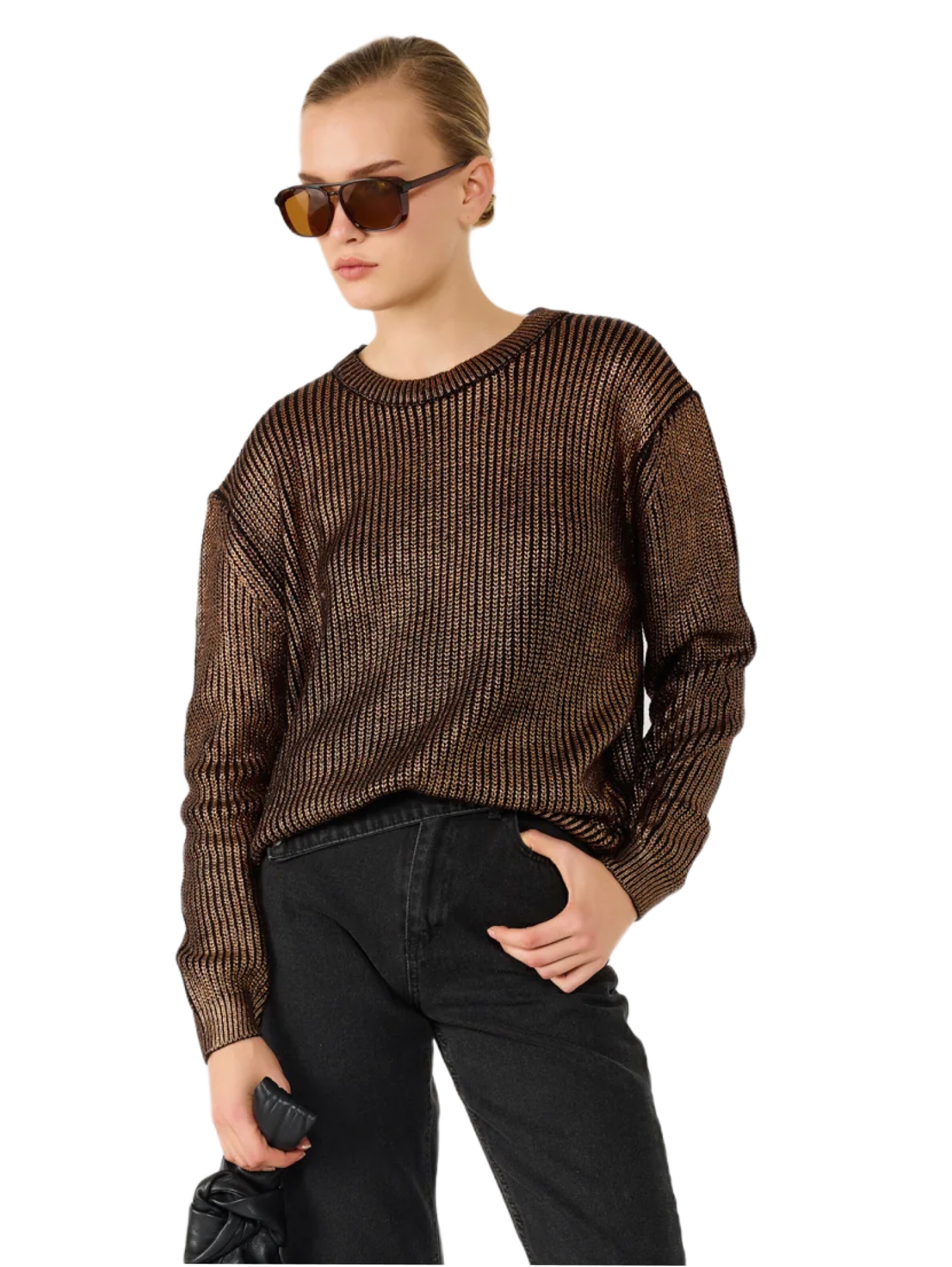 No Matter What Sweater in Bronze