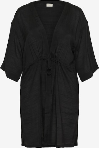 Kimono KAFFE CURVE en noir : devant