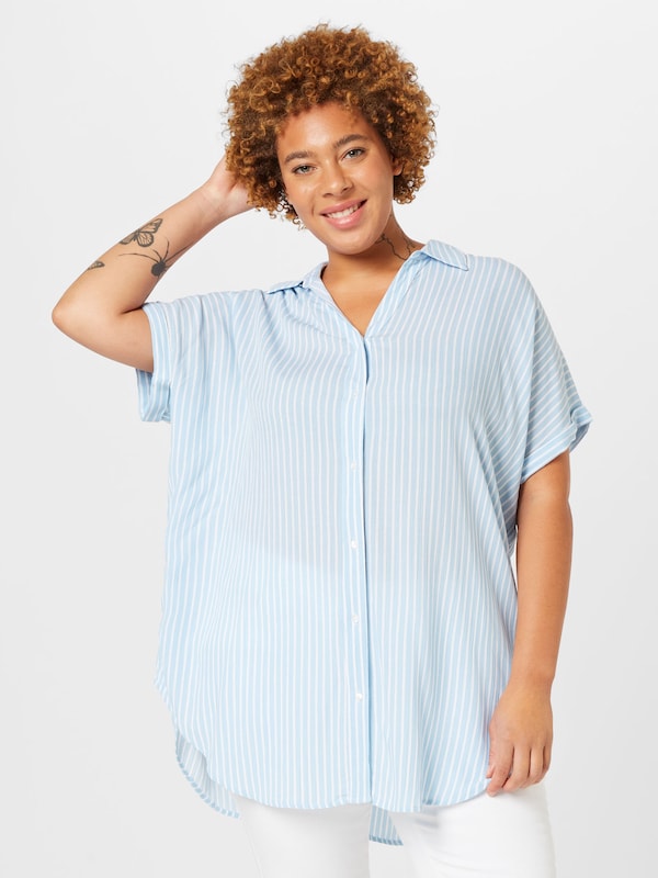 ONLY Carmakoma Blouse in Light Blue