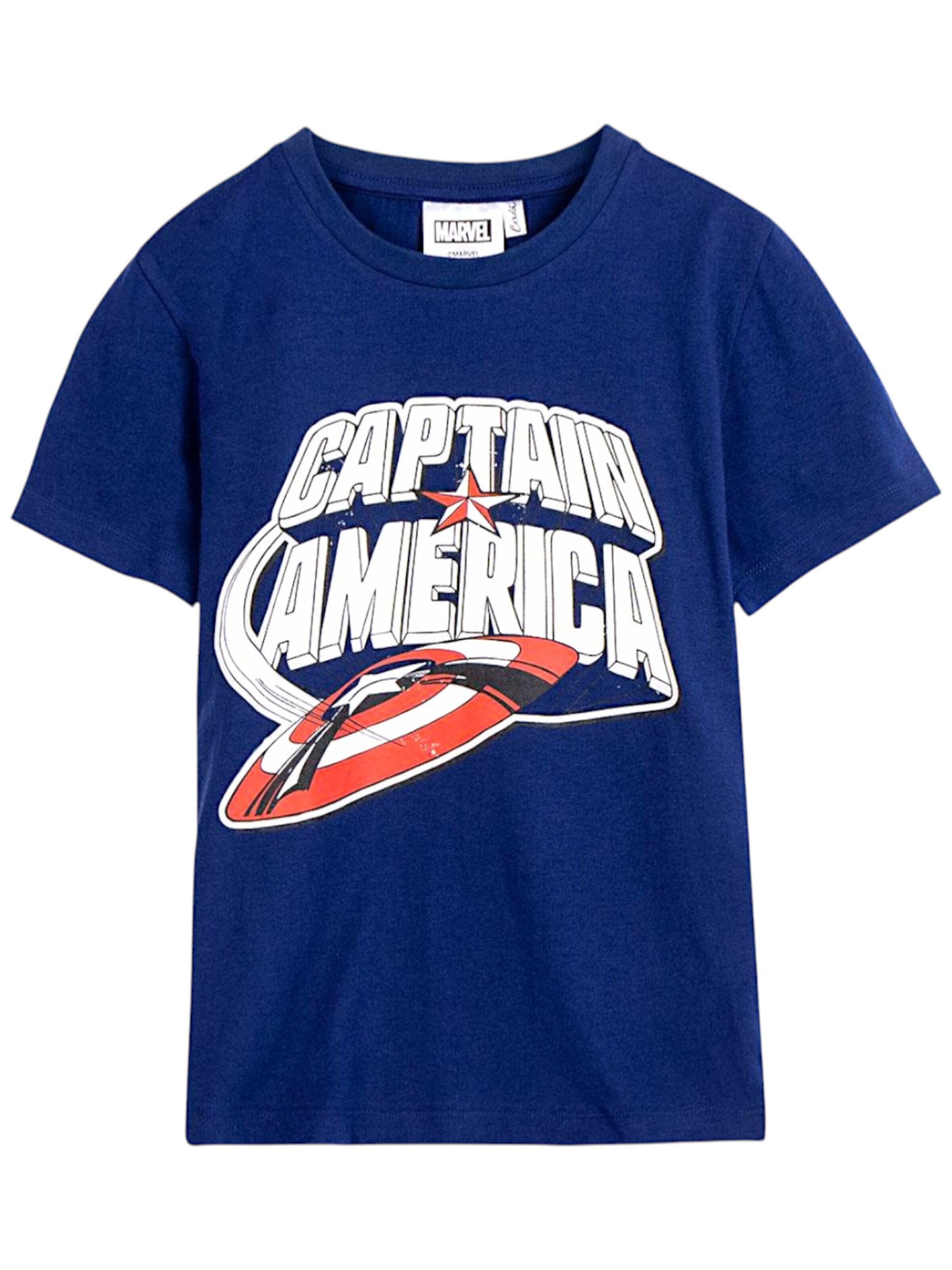 Marvel Avengers Shirt 'Captain America'‌‌ in Blau: Vorderseite